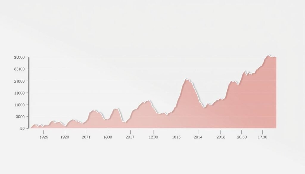 A detailed historical performance chart of the Nifty index, showcasing its fluctuations over time. The chart is displayed on a clean, minimalist background, allowing the data visualization to take center stage. Rendered in a high-resolution, with a crisp and clear presentation that emphasizes the ups and downs of the Nifty's journey. The chart is depicted with a modern, professional aesthetic, utilizing a color palette that enhances the overall clarity and visual appeal. The layout is well-balanced, drawing the viewer's attention to the key insights and trends reflected in the Nifty's historical performance.