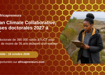 Bourses doctorales 2027 de l'African Climate Collaborative à l'UCT, carte d'opportunité Africapreneurs