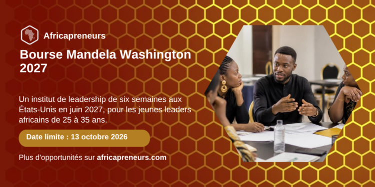 Bourse Mandela Washington 2027 sur Africapreneurs