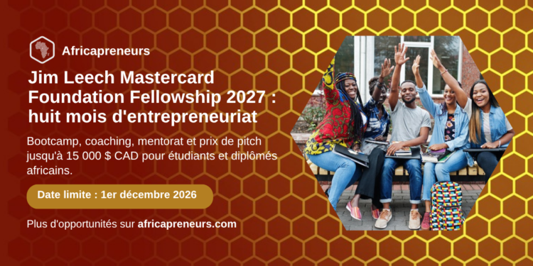 Carte du Jim Leech Mastercard Foundation Fellowship 2027