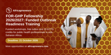 FOR-GHP Fellowship 2026/2027, funded outbreak readiness training, Africapreneurs