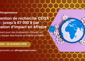 Carte Subvention de recherche CEGA 2026, Africapreneurs