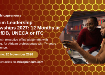Ibrahim Leadership Fellowships 2027, 12 months at the AfDB, UNECA or ITC, deadline 20 November 2026