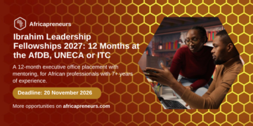 Ibrahim Leadership Fellowships 2027, 12 months at the AfDB, UNECA or ITC, deadline 20 November 2026