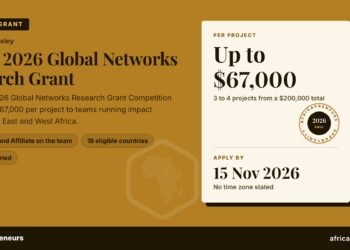 CEGA 2026 Global Networks Research Grant: up to $67,000 per project, apply by 15 Nov 2026
