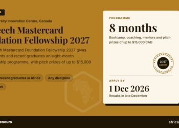 Jim Leech Mastercard Foundation Fellowship 2027: 8-month programme, apply by 1 Dec 2026